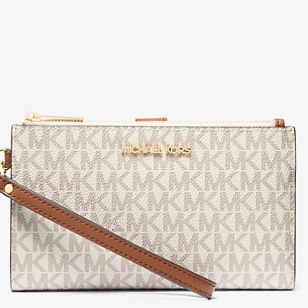Michael Kors Large Double Zip Wallet Wristlet - Picture 1 of 7